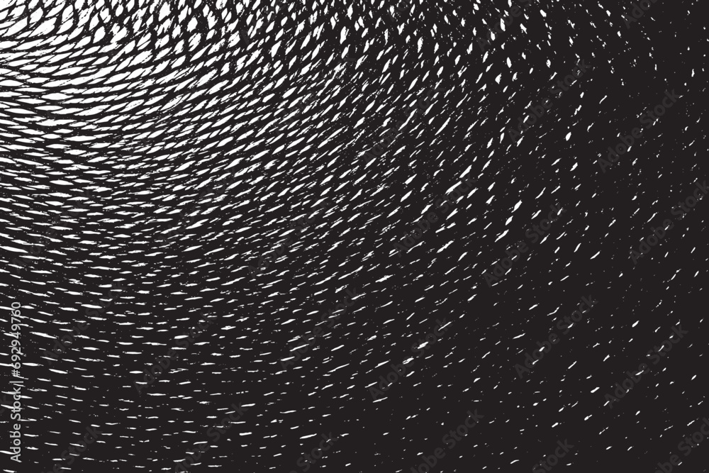 black overlay monochrome grunge texture on white background, vector image background texture