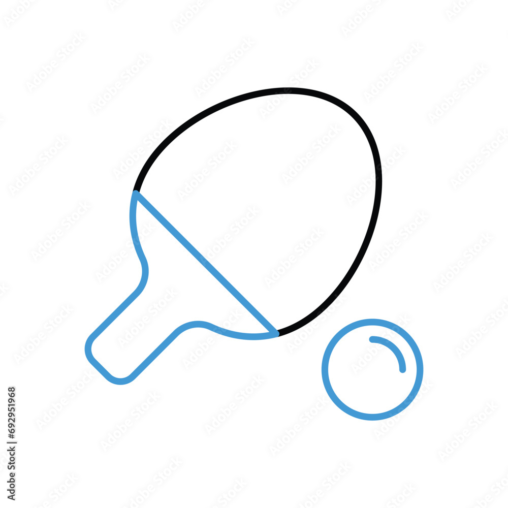Ping Pong Icon vector stock illustration. Ping Pong Icon vector stock illustration.