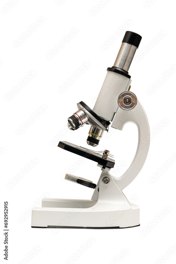 Microscope isolated on white background Microscope isolated on white background