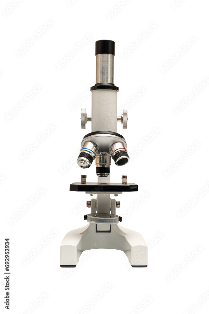 Microscope isolated on white background Microscope isolated on white background