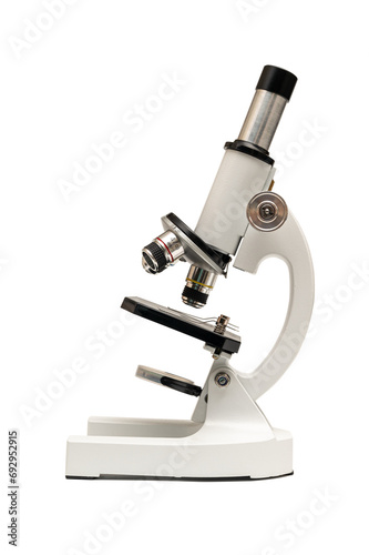 Microscope isolated on white background