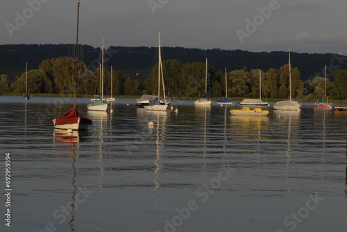 Abend am Ammersee  in Bayern photo