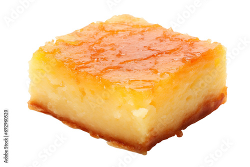 Savoring Unique Cassava Cake isolated on transparent background photo