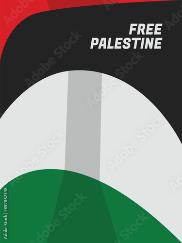 Poster Design Template about Support for Palestine Freedom