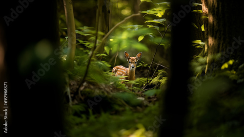 Faon dans la forêt