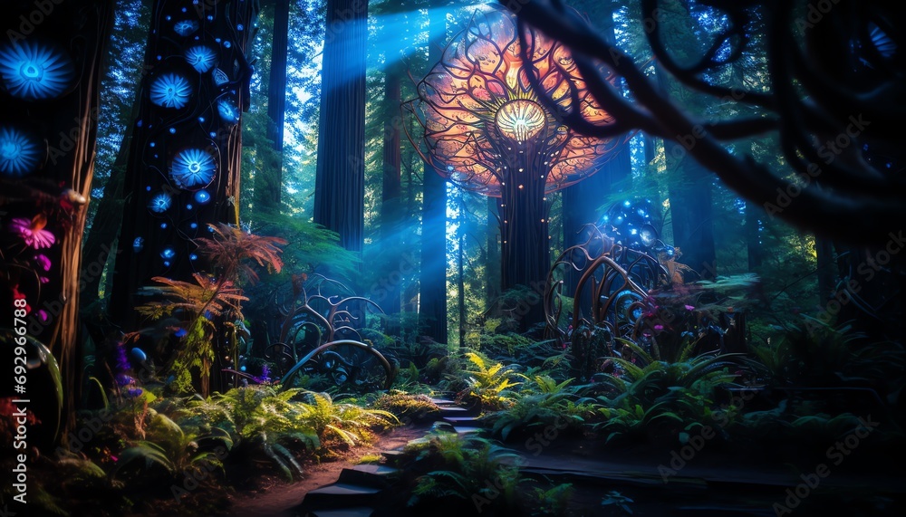 Fototapeta premium Forest background