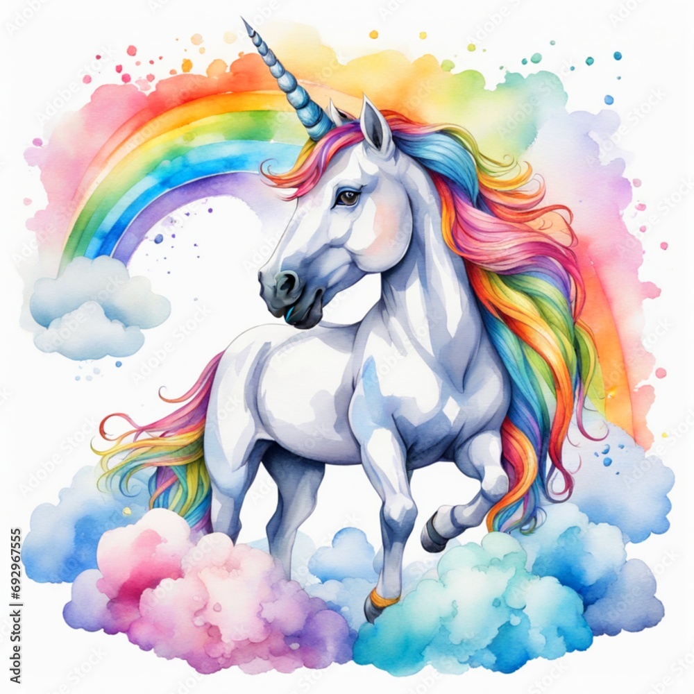 Fototapeta premium Licorne féerique