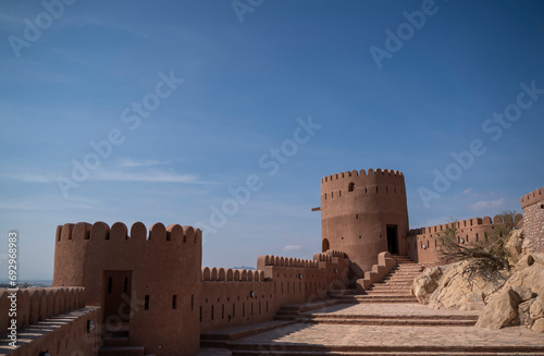view from inside Nakhal fort in Oman