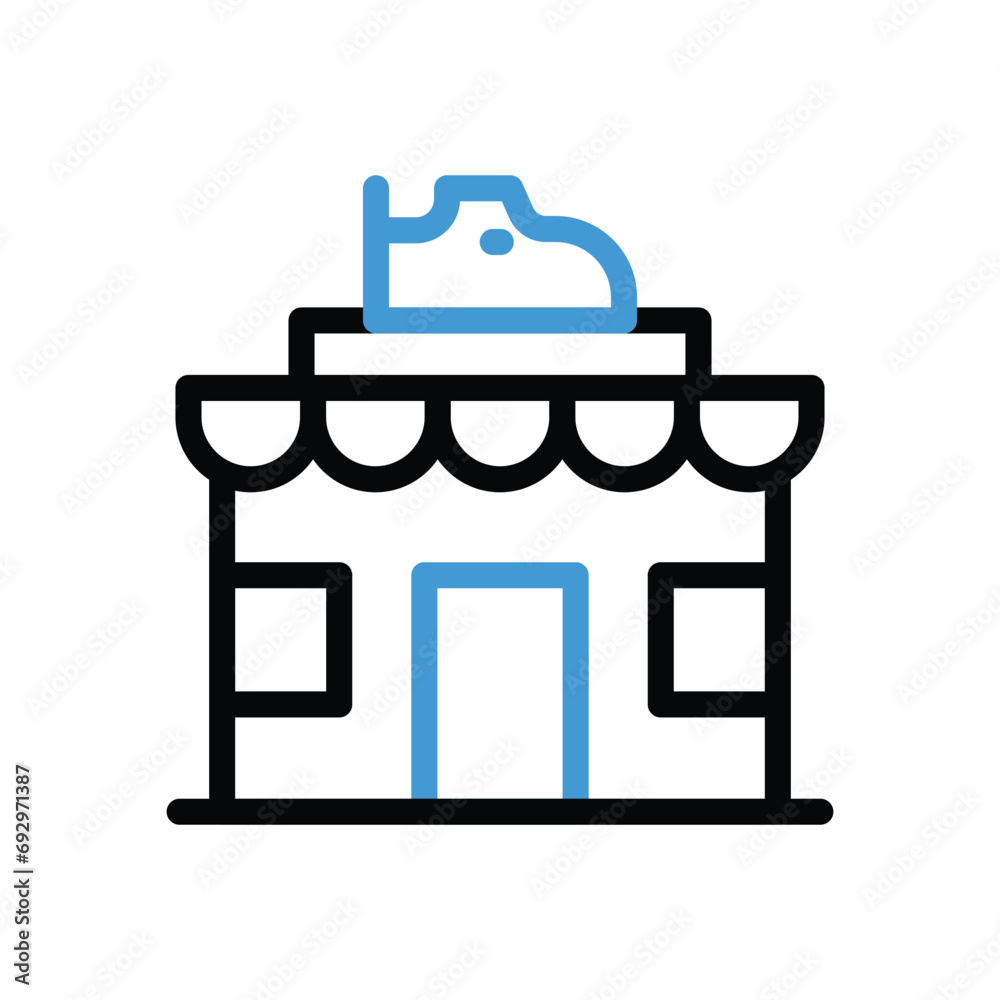 Fototapeta premium Shoe Shop Icon vector stock illustration