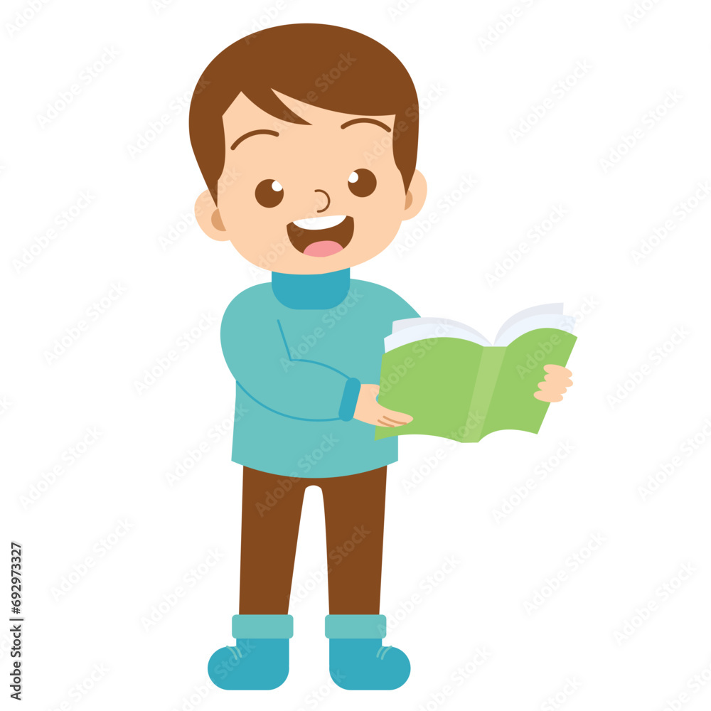 Children Learning While Playing Illustration Children Learning While Playing Illustration