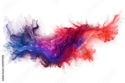 Galaxy Formation Isolated on Transparent Background. Ai