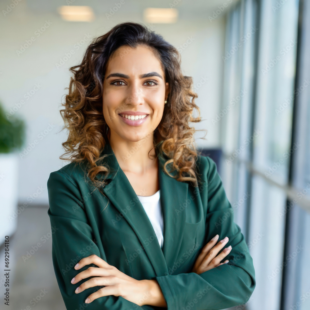 A confident professional woman in a suit A confident professional woman in a suit