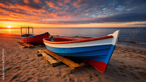 Fishing boats on the beach