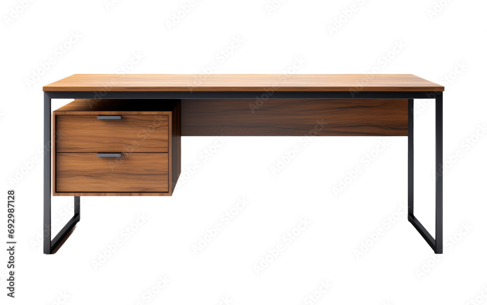 Office Desk Setup Wooden Furniture on a White or Clear Surface PNG Transparent Background Office Desk Setup Wooden Furniture on a White or Clear Surface PNG Transparent Background