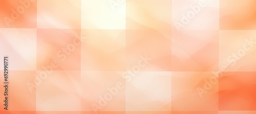 Gentle and soothing checkered background pattern with squares in various tones of peach fuzz photo