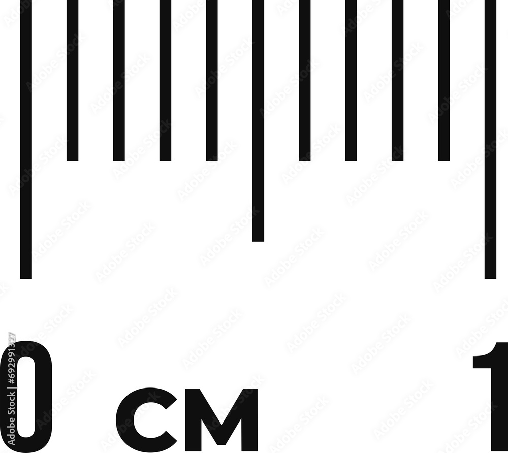 Ruler scale 1 cm transparent png. Centimeter scale for measuring