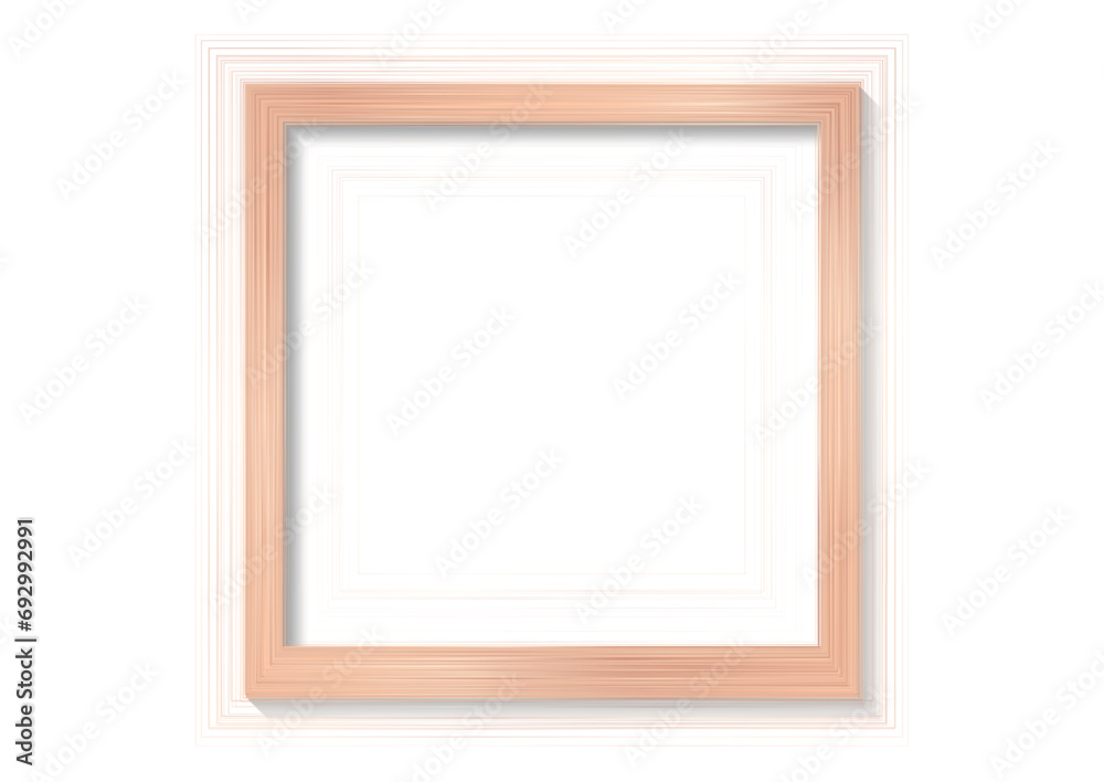 Obraz premium Abstract peach pink orange instant linear photo frame background. Vector design