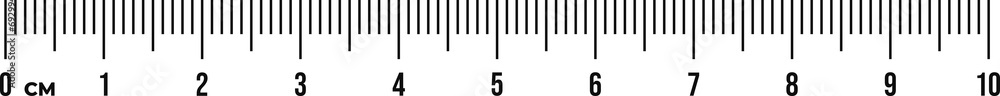 Ruler scale 10 cm. Centimeter scale for measuring Ruler scale 10 cm. Centimeter scale for measuring