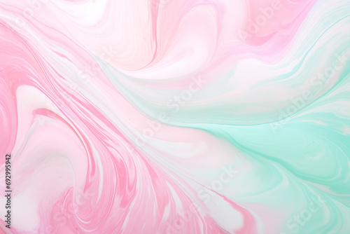Elegant Pastel Pink and Mint Marble Background for Design Projects and Text Overlays