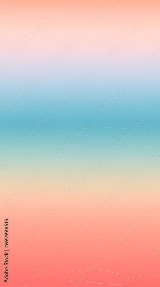 Clean gradient background, combination of sea green, light ocean, pink peach color with linear gradient background on vertical frame.