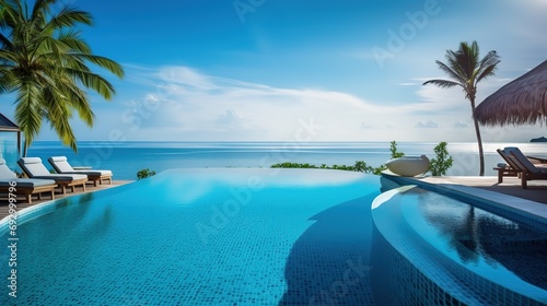 the pool at or near maldives at sunny © Intelligence Studio