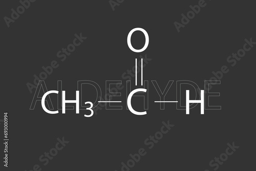 Aldehyde molecular skeletal chemical formula