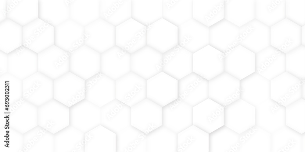 Abstract paper Hexagon white Background ,light and shadow ,Vector Abstract paper Hexagon white Background ,light and shadow ,Vector