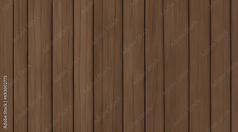 Naklejka premium Brown Hardwood Flooring Texture with Wood Grain Pattern. Dark brown hardwood flooring with textured wood grain pattern.