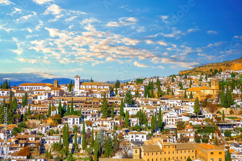 Townscape and skyline of Granada, Spain © TOimages