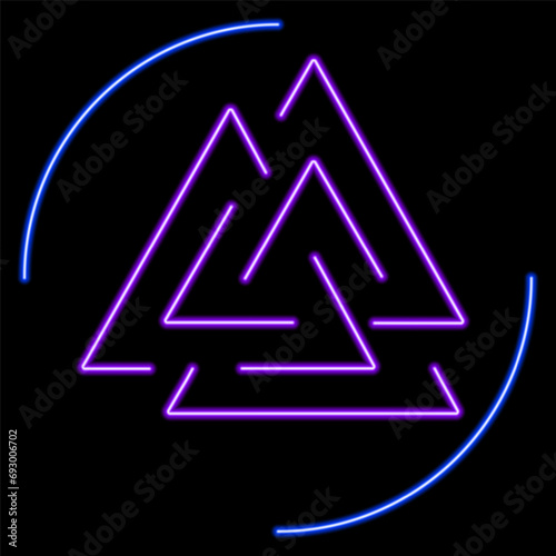 walknuts neon sign, modern glowing banner design, colorful modern design trends on black background. Vector illustration.