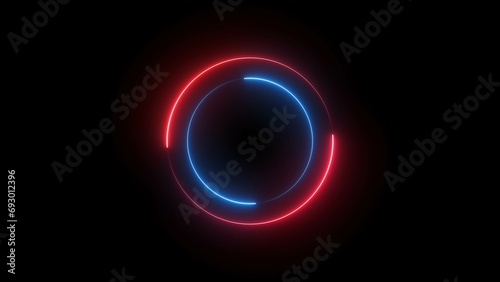 Abstract glowing charging icon illustration 4k 