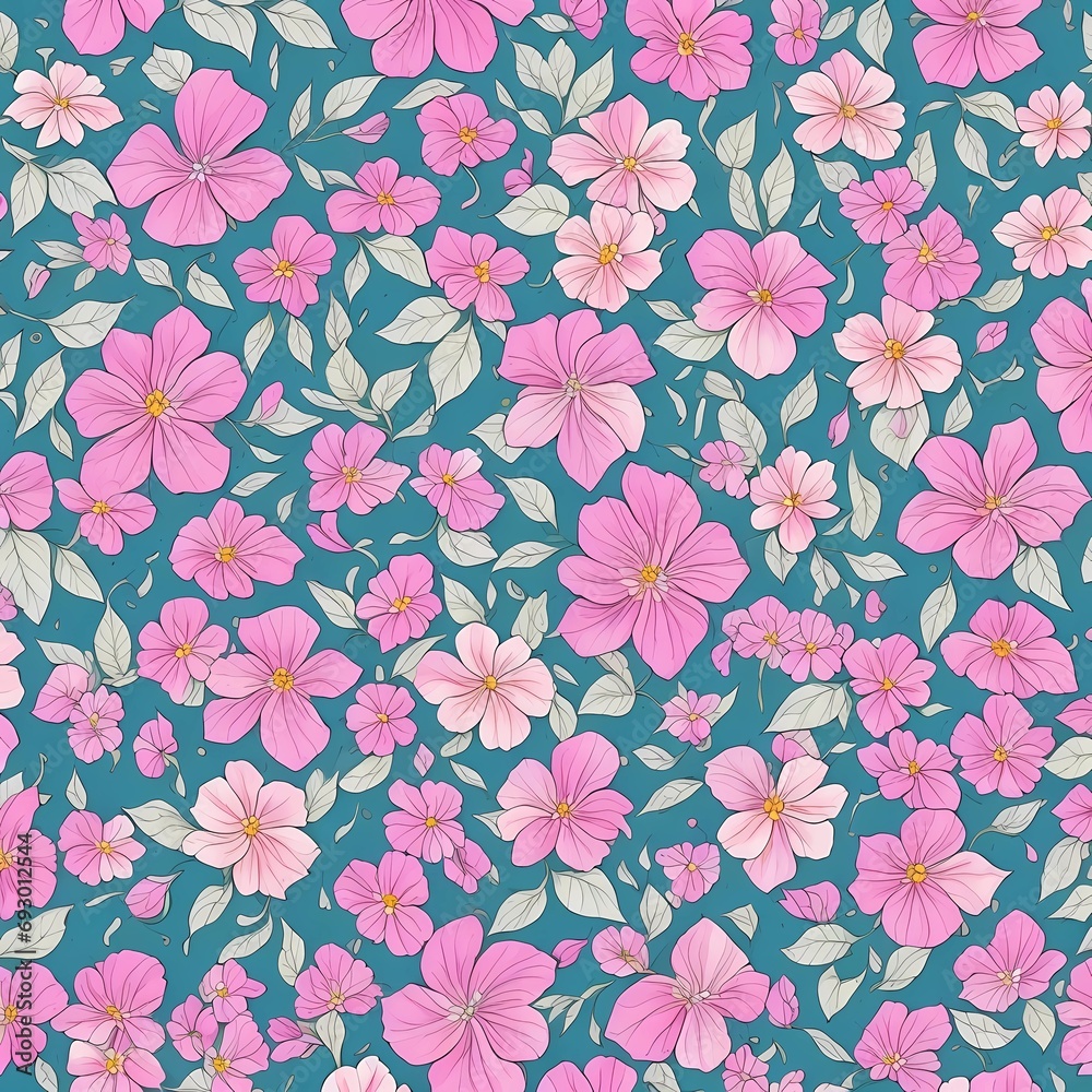 Fototapeta premium seamless floral pattern