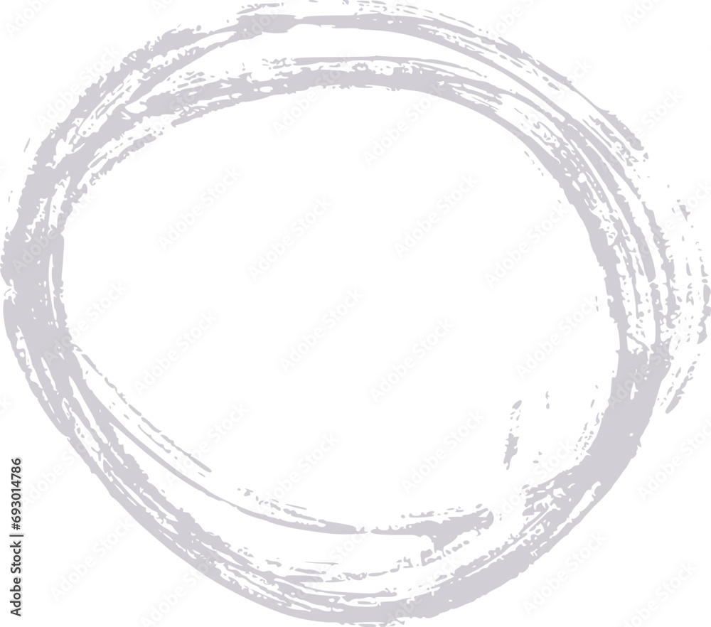 Dry Brush Hand Drawn Texture Circle Shape Dry Brush Hand Drawn Texture Circle Shape