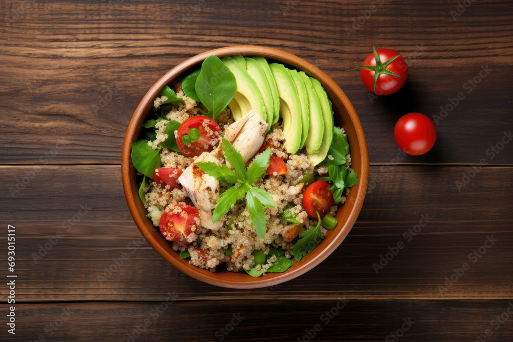 Healthy salad bowl with quinoa Healthy salad bowl with quinoa
