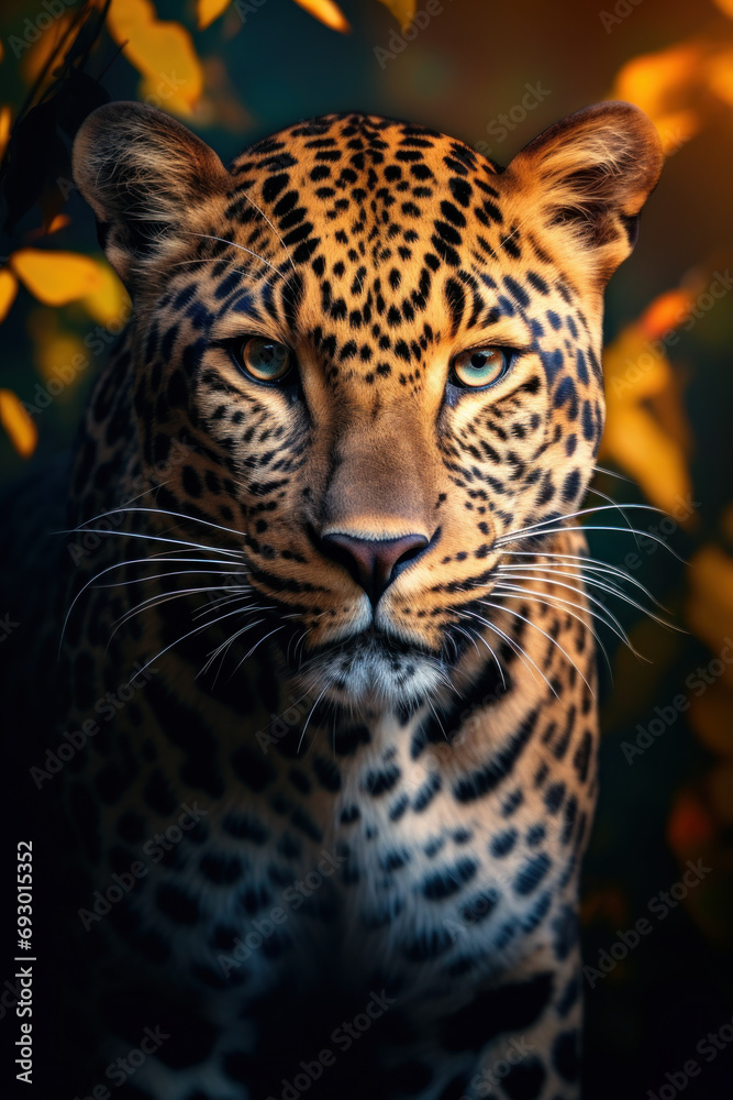 Obraz premium Portrait of leopard