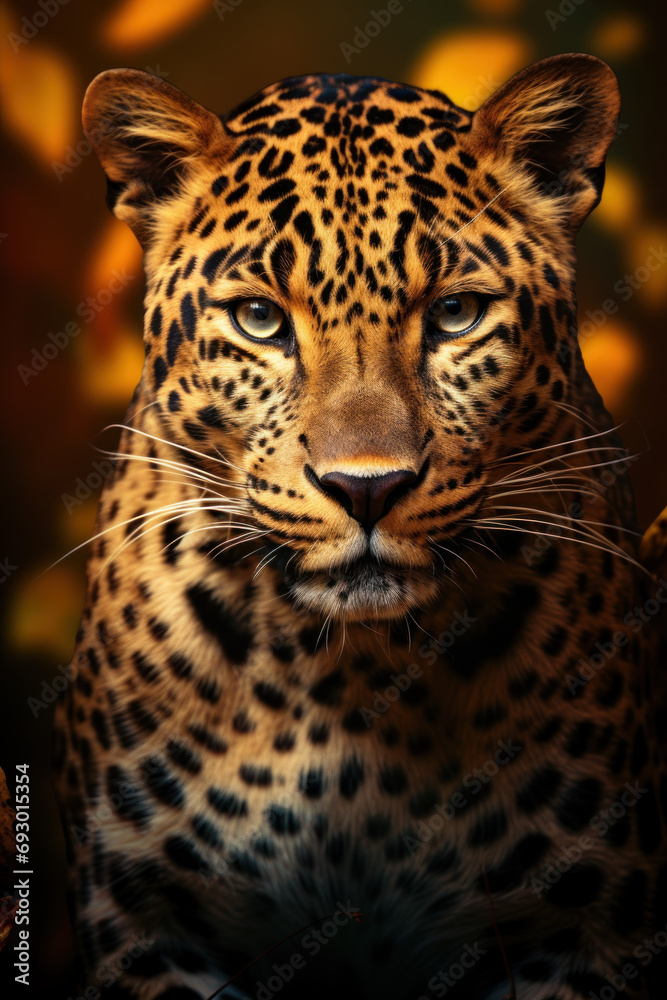 Fototapeta premium Portrait of leopard