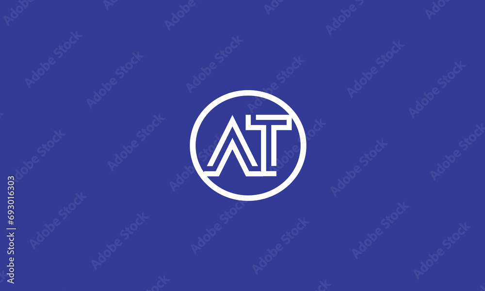 AT, TA, A , T Abstract Letters Logo Monogram AT, TA, A , T Abstract Letters Logo Monogram