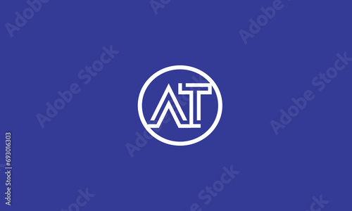 AT, TA, A , T Abstract Letters Logo Monogram	