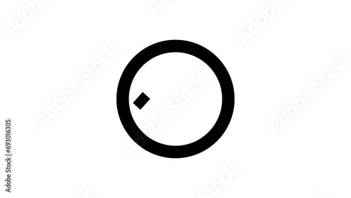 check mark icon animation on a white background. Success, correct or right choice icon animation in 4k video. photo