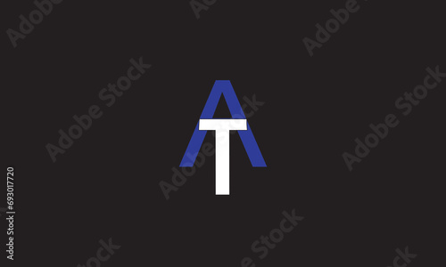 AT, TA, A , T Abstract Letters Logo Monogram	