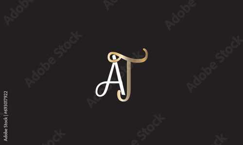 AT, TA, A , T Abstract Letters Logo Monogram	