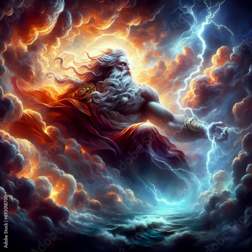 Zeus is the king of the gods in Greek mythology photo
