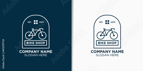 outdoor sport logo design concept, bike sport logo design inspiration