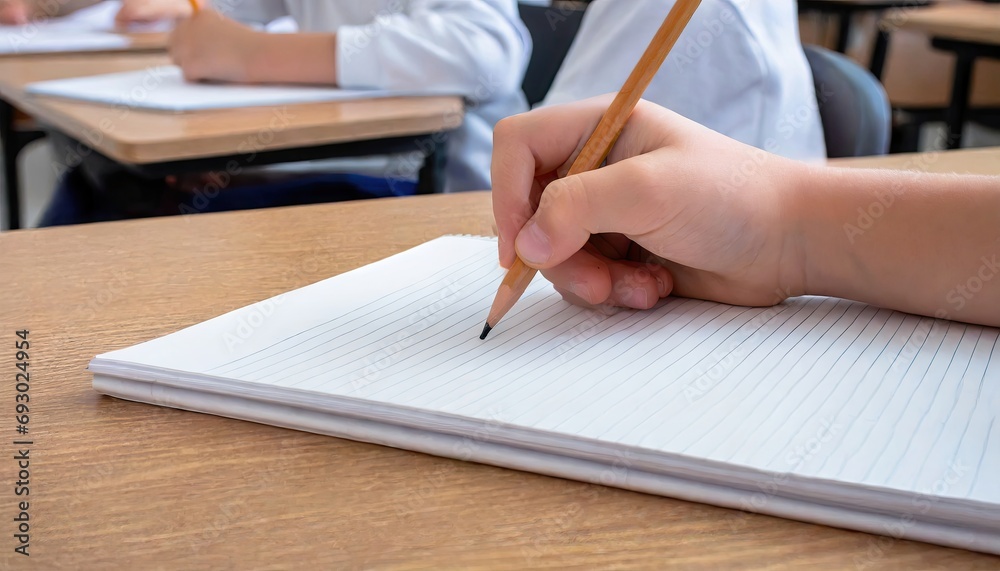Pencil in Hand: A Portrait of Academic Focus