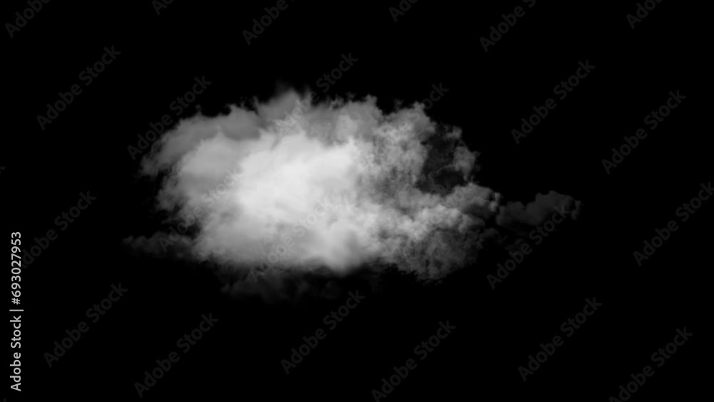 isolated floating cloud motion isolated floating cloud motion