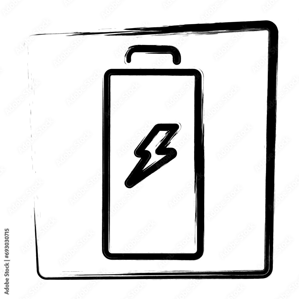 battery strokes on the frame, Vector illustrations. battery strokes on the frame, Vector illustrations.