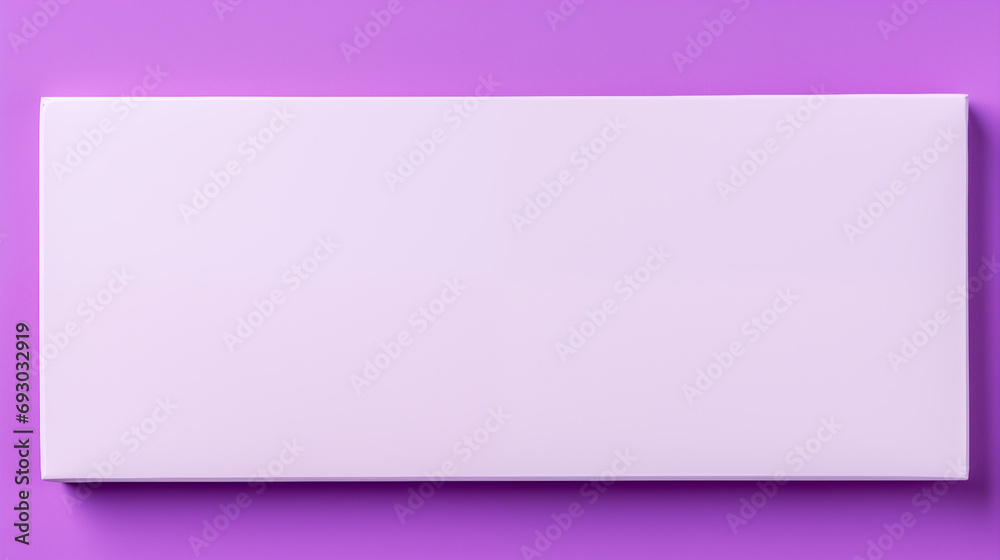 Minimalistic Purple Background with a Central White Empty Canvas