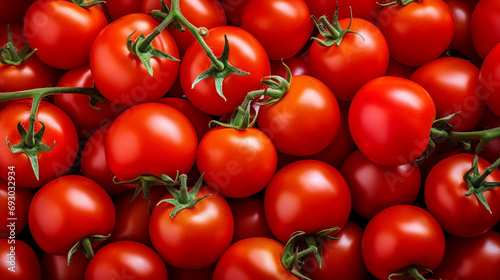 A clear image of some fresh & helthy cherry tomatoes, completely filled background © MrOwlCreatives