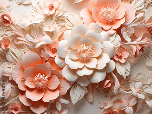 Flowers vintage Floral back...