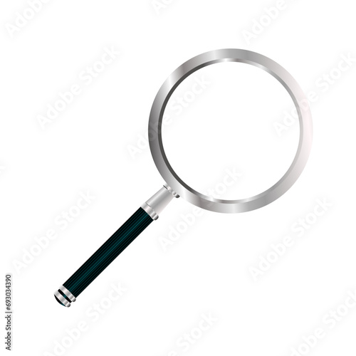 magnifying glass isolated on white